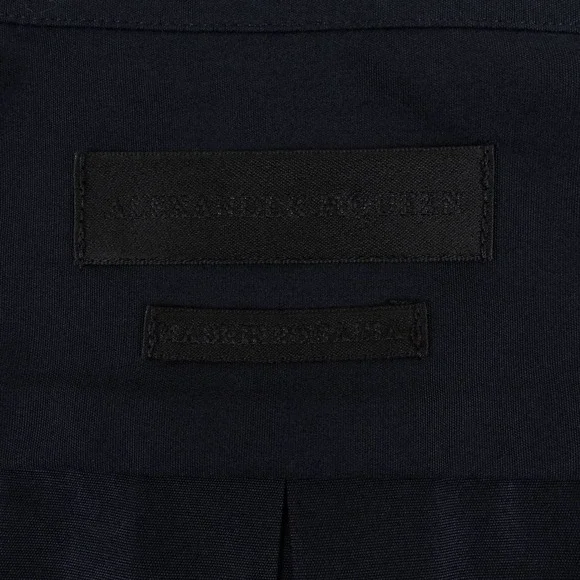 NWOT Alexander McQueen Button-Down Shirt Short-Sleeve Men's 48 (Medium) Black - Picture 5 of 8